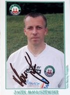 Fotografie Jacka Manuszewského (Gornik Polkowice) s originálním autogramem