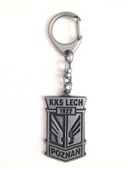 Oboustranný přívěsek na klíče s erbem fotbalového klubu Lech Poznaň (oficiální produkt)