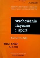 čtvrtletník "Tělesná výchova a sport" Ročník XXXVI č. 4/1992