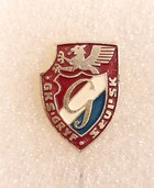 Odznak GKS Gryf Slupsk (lak, s podpisem)