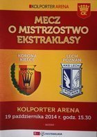 Program Korona Kielce - Lech Poznań T-Mobile Ekstraklasa (19.10.201