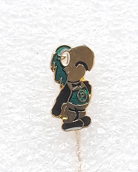 SE Palmeiras maskot Periquito odznak (Brazílie, lak)