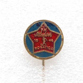 Odznak s erbem FK Maldost Rogatica (epoxidový, podepsaný)