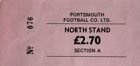 Portsmouth FC stará vstupenka 1980 North Stand Anglie