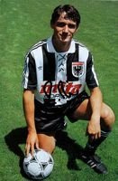 Fotografie Rolfa Meiera (FC Aarau) s originálním autogramem