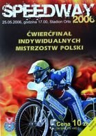 Program čtvrtfinále mistrovství Polska ve speedwayi (25.05.2006)