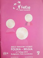 Zápas Polsko - Belgie ve Fed Cupu žen (Bydgoszcz, 6.-7.2.2010) oficiální program
