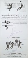Mariusz Prudel, Alison Cerutti, Margaret Kozuch volejbalisté originální autogramy 3 karty