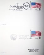 2 FDC pohlednice XV. zimních olympijských her Calgary 1988 (USA)