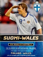 Program zápasu Finsko - Wales na mistrovství světa ve fotbale 2010 (10.10.2009)