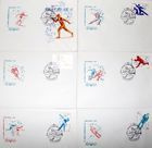 Obálky zimních olympijských her Lake Placid 1980 s FDC známkou (SSSR; sada 6 kusů)