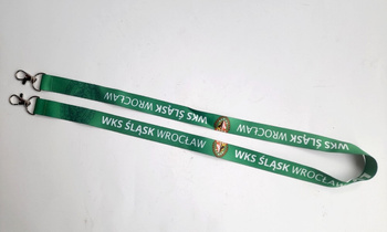 WKS Slask Wroclaw šňůrka na klíče s dvojitou rukojetí (oficiální produkt)