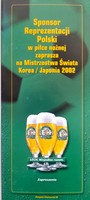 Program a rozpis mistrovství světa Korea Japonsko 2002 (Lech - sponzor polského národního týmu)