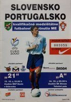 Slovensko - Portugalsko Oficiální program kvalifikace na Euro (14.10.1998)