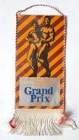 IV. mezinárodní soutěž v kulturistice Grand Prix Lodž 1987 prapor