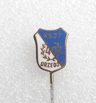 odznak SKS Start Bytom 35 let s pozlaceným věncem (lak)