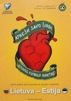 Oficiální program utkání Litva - Estonsko (09.10.2014)