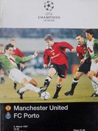 Manchester United - FC Porto, oficiální program zápasu Ligy mistrů UEFA (5.3.1997)