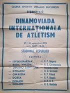 Mezinárodní atletická Dinamoviada originál (27-28.9.1978) plakát