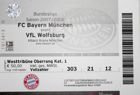 Bayern Mnichov - VfL Wolfsburg Bundesliga 2007/2008 vstupenka na zápas